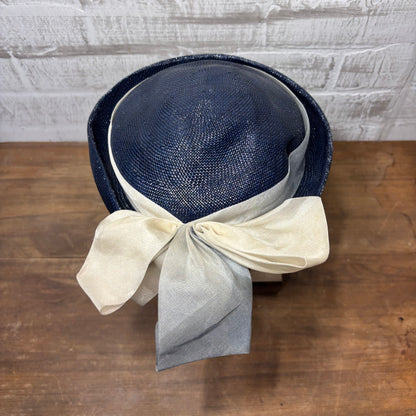 Vintage Betmar Navy Blue Cocktail Hat