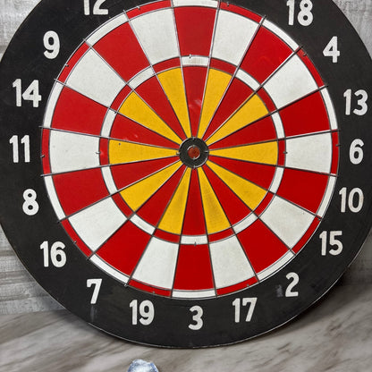 Vintage Double-Sided Baseball Dartboard