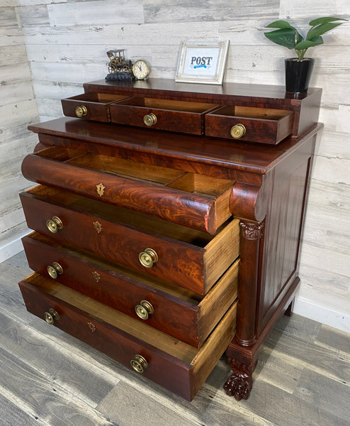 Antique Empire Mahogany Dresser Chest