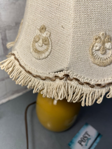 Boho Yellow Small Table Lamp