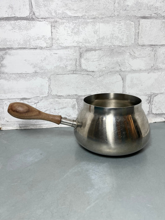 Stainless Steel Saucepan W/ Wood Handle