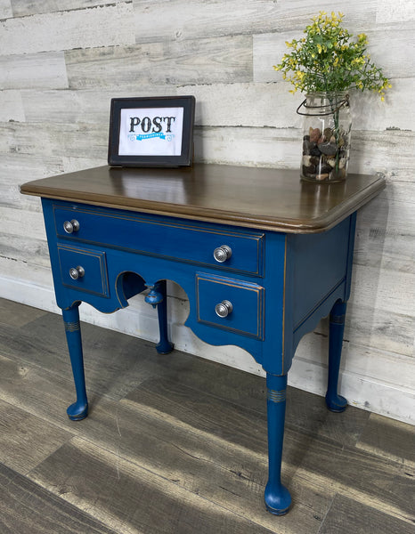 Navy Blue Entryway Console Table