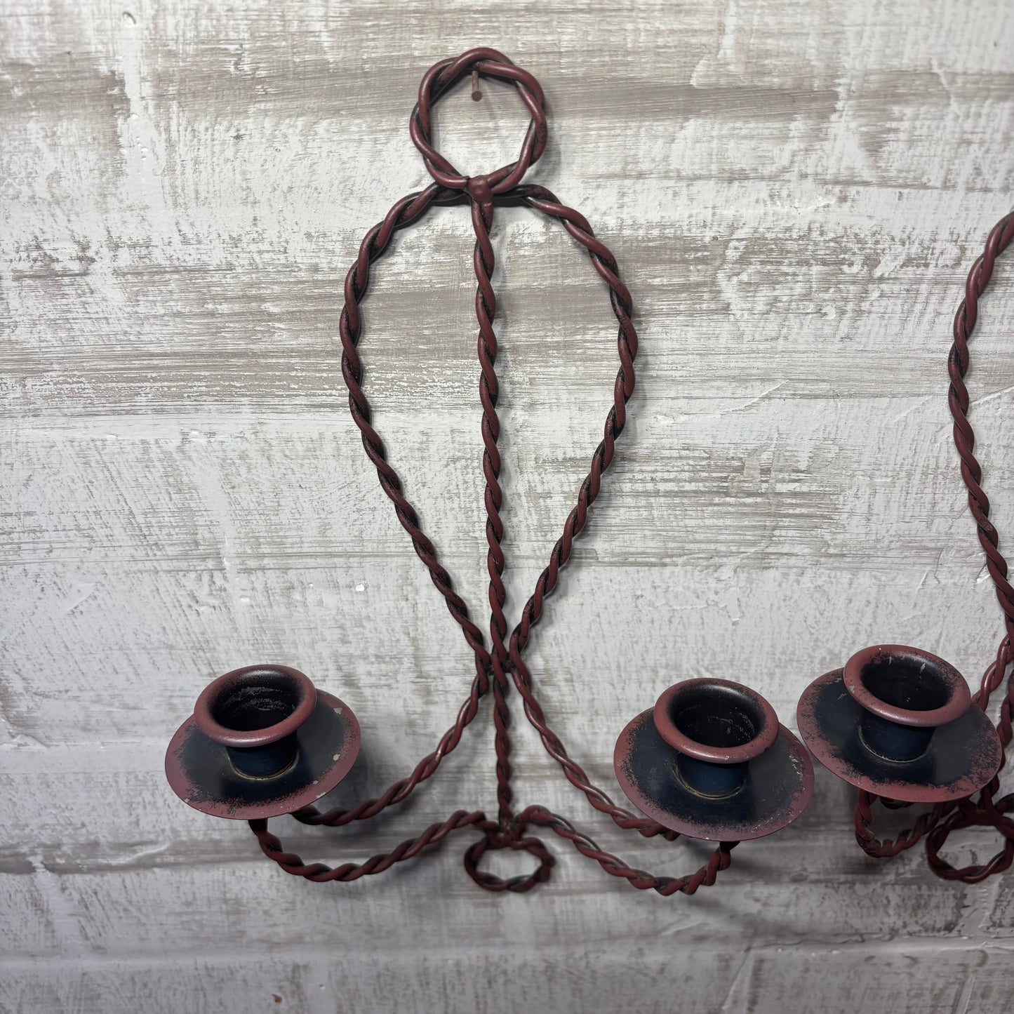 Twisted Rope Candle Holder Set