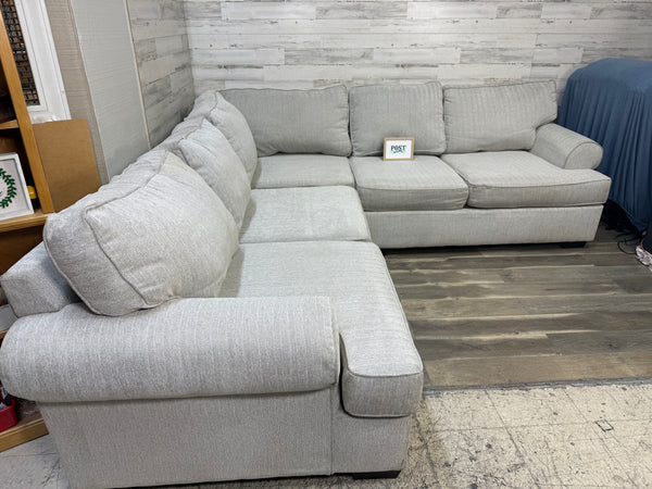 Light Gray 2pc Sectional Couch