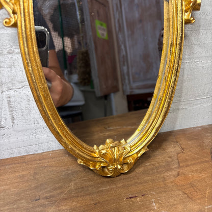 Decorative Gold Shield Shape Mirror