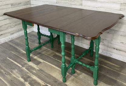 Green Drop Leaf Dining Table