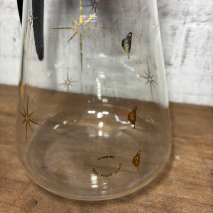 Mid Century Atomic Starburst  Corning Ware Coffee Carafe