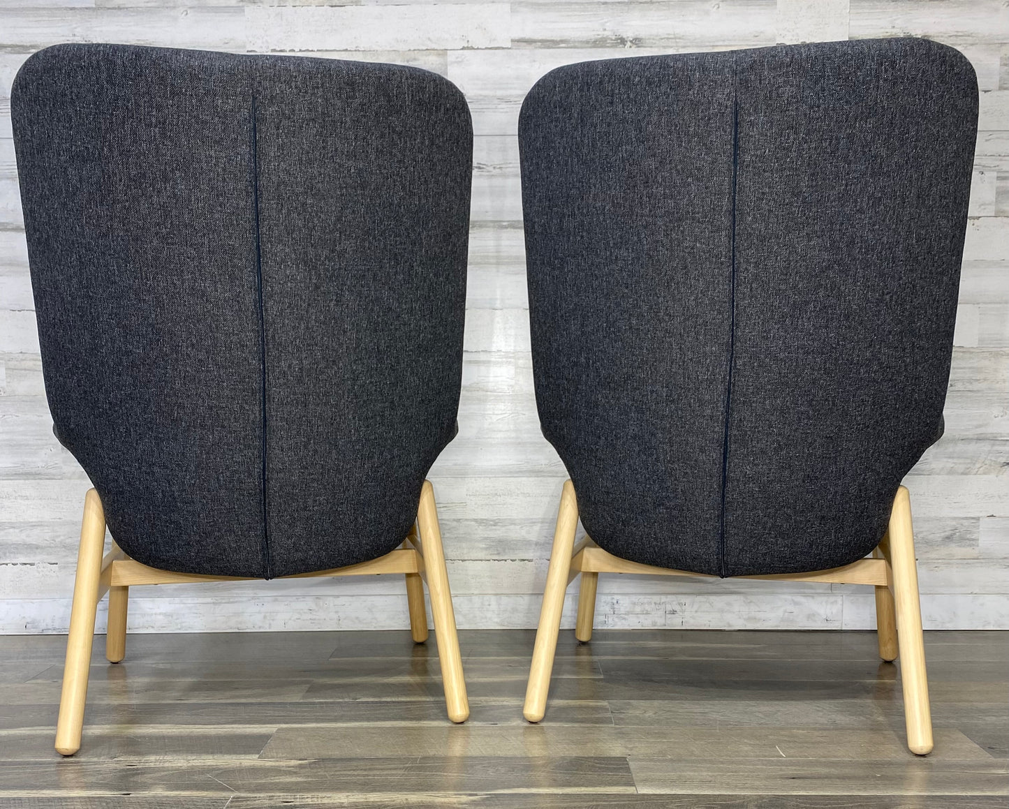 Gray Modern Arm Chairs Set Of 2