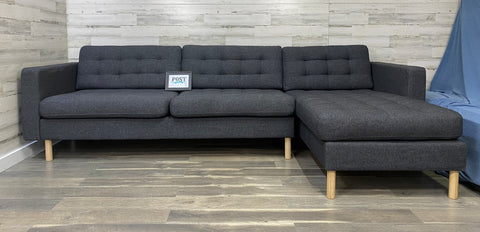 IKEA Dark Gray Modern Sectional Couch