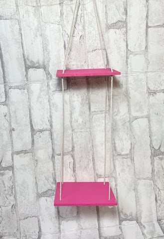Hot Pink Hanging Wall Shelf