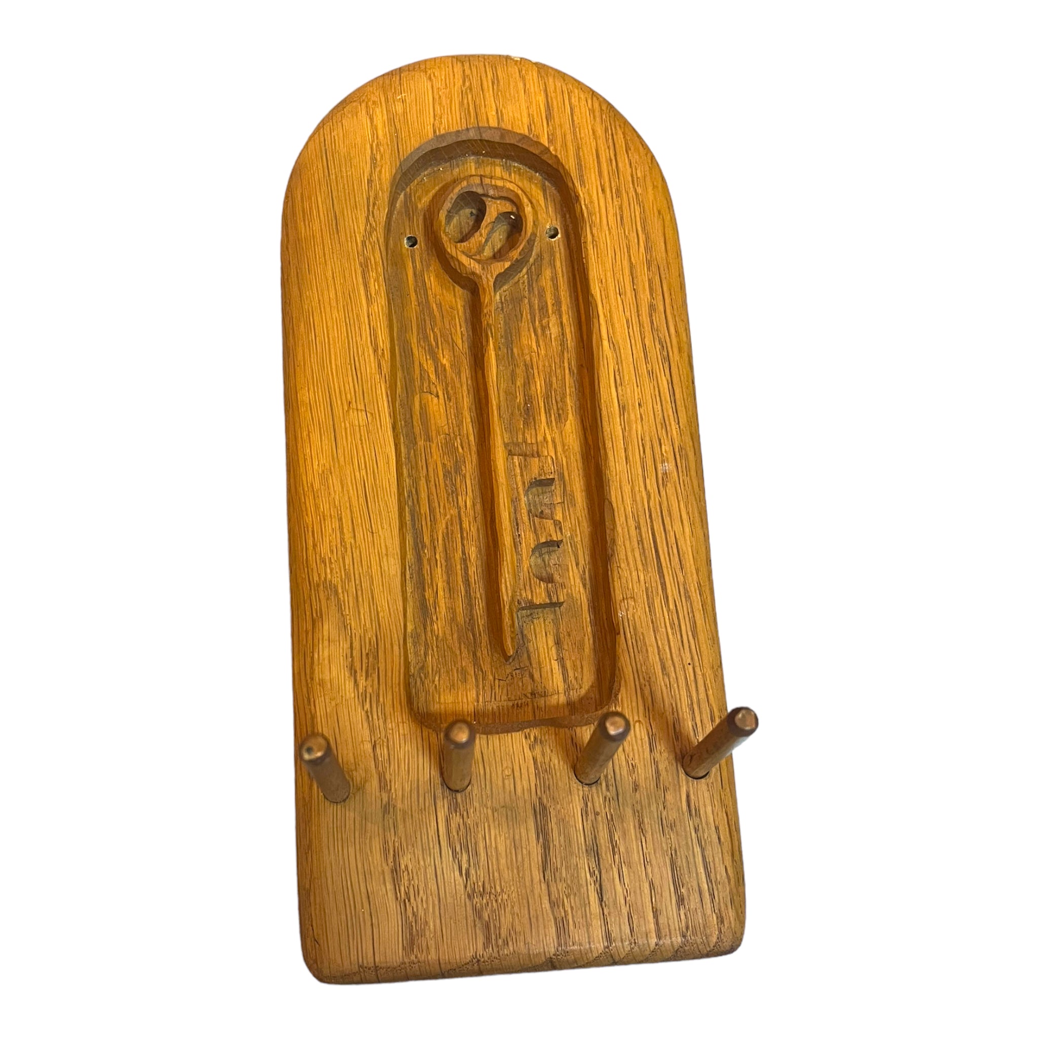 Hand Carved Wooden Key Holder