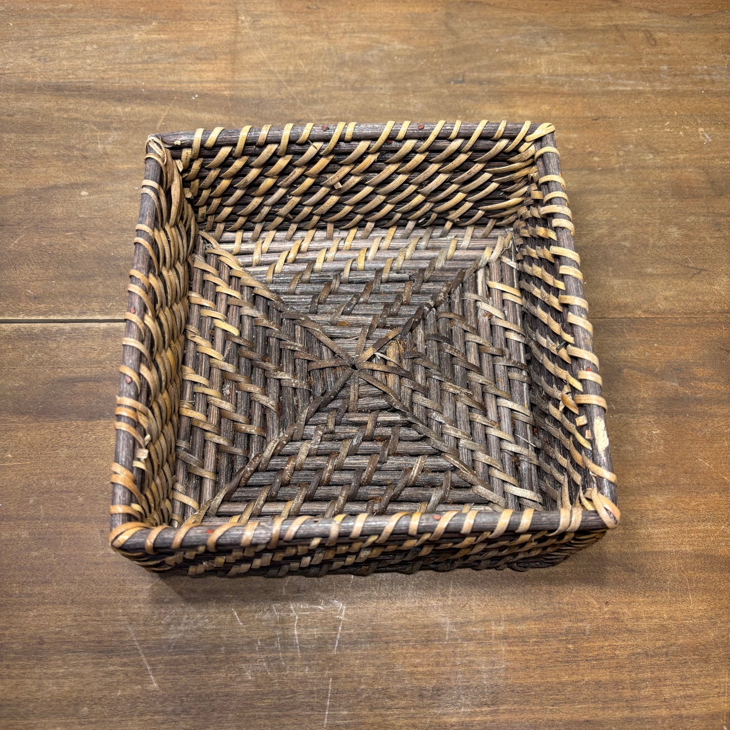Rattan Squared Napkin Holder/ Basket