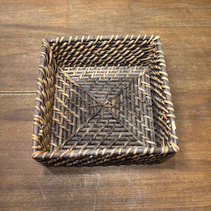 Rattan Squared Napkin Holder/ Basket