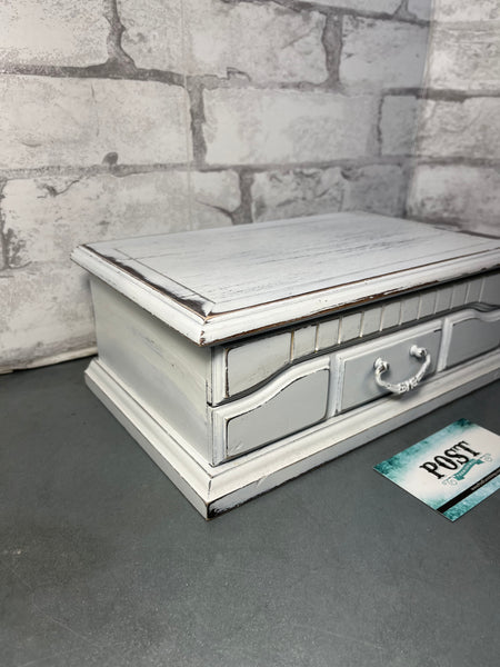 Shabby Chic White Jewelry Box