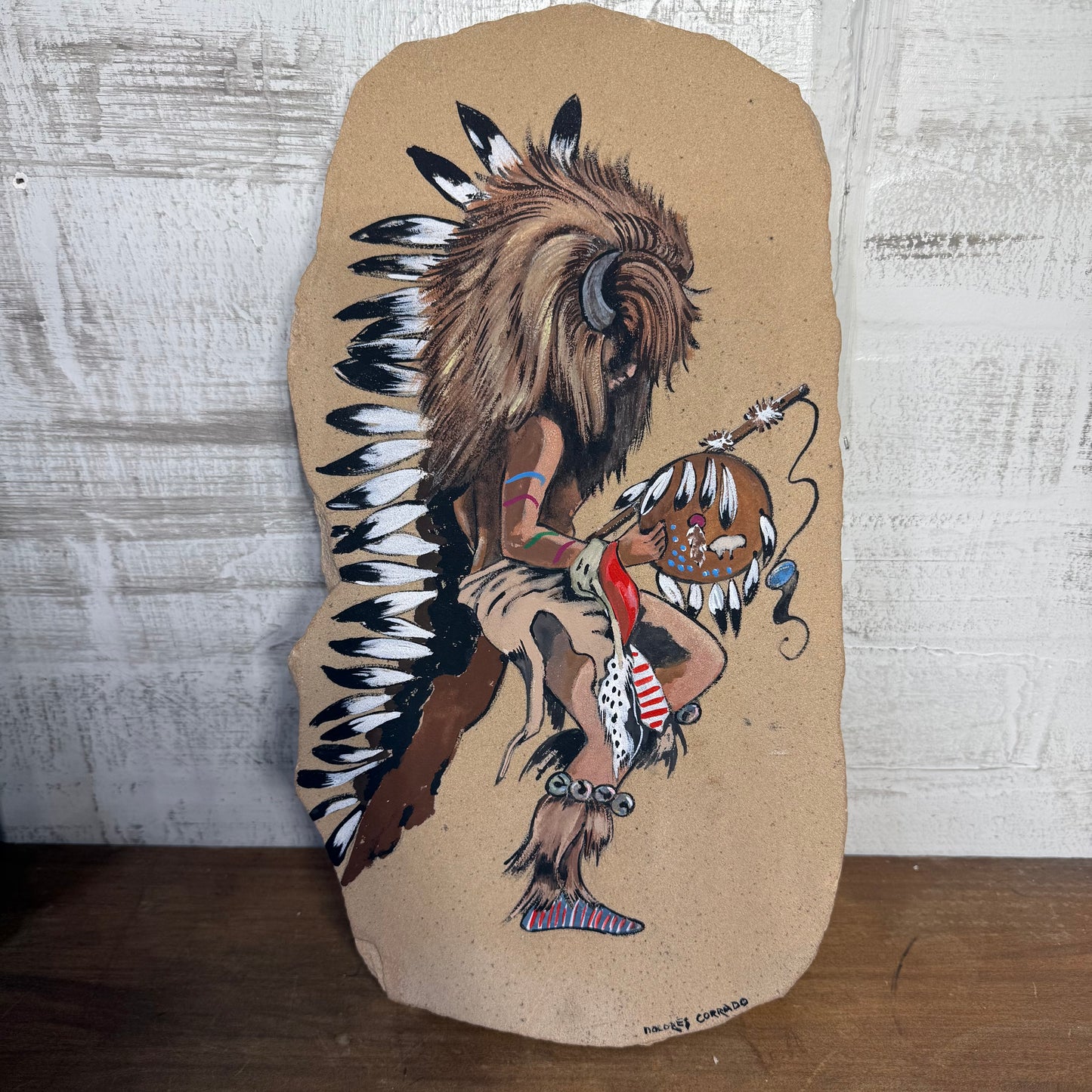 Sand Stone Native American Painting
