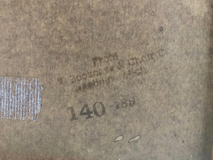 Mid Century Modern Walnut Coffee Table with Black Laminated Top