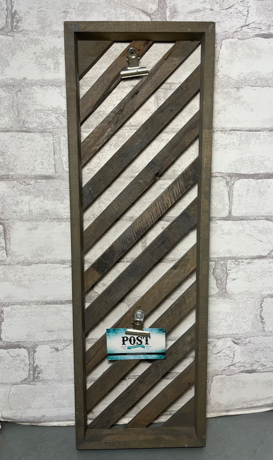 Rustic Wood Clipboard Photo Display