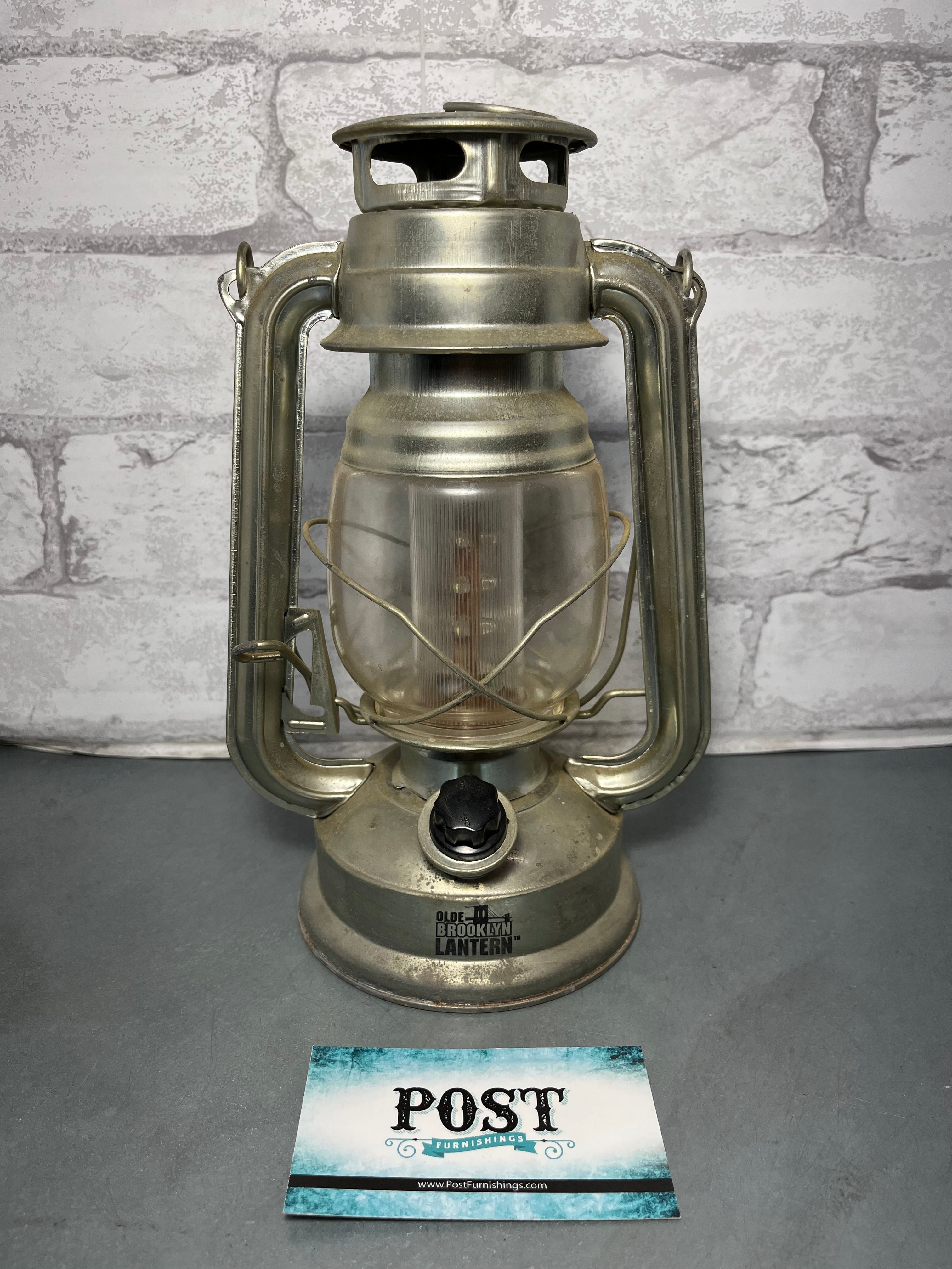 Olde Brooklyn Led Light Kerosene Style Lantern | Post Furnishings