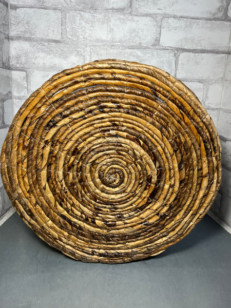 Farmhouse Woven Seagrass Basket W/ Handles