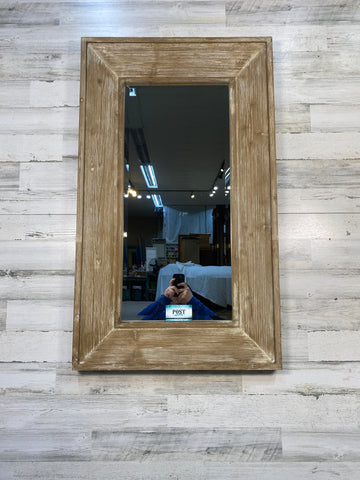 Rustic Weathered Wood Mirror