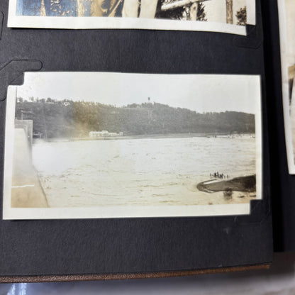 Mid Century Leather Photo Album