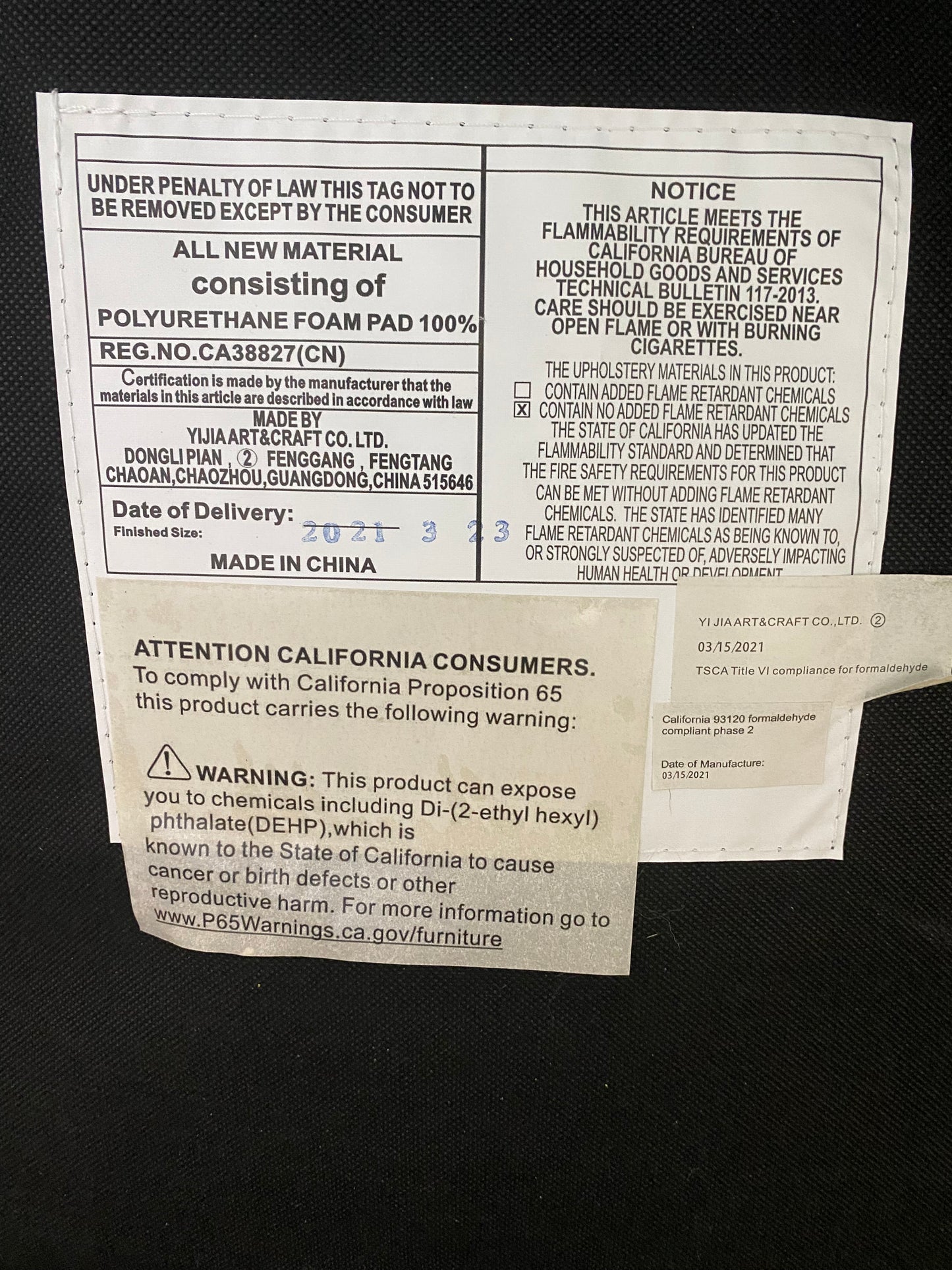 Ivory & Blue Stripe Accent Chair