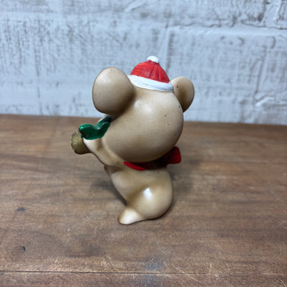 Vintage Lefton Christmas Mouse Figurine