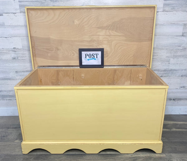 Yellow Toybox Bench Storage