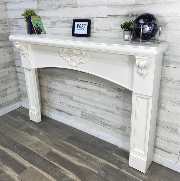 White Fireplace Mantel