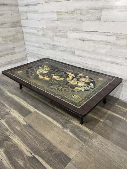 Vintage Folding Korean Tea Table - Brown