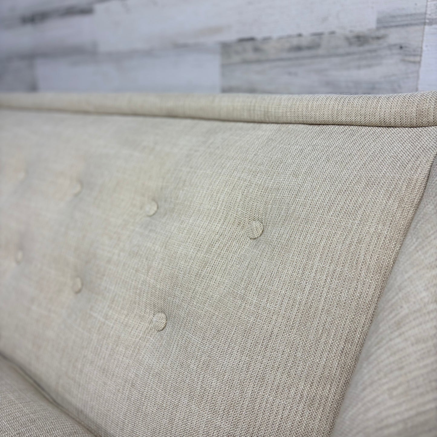 Modern Cream Tufted Sofa Couch