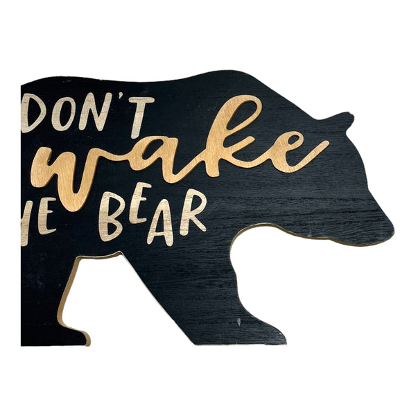 “Don’t Wake The Bear” Wall Decor