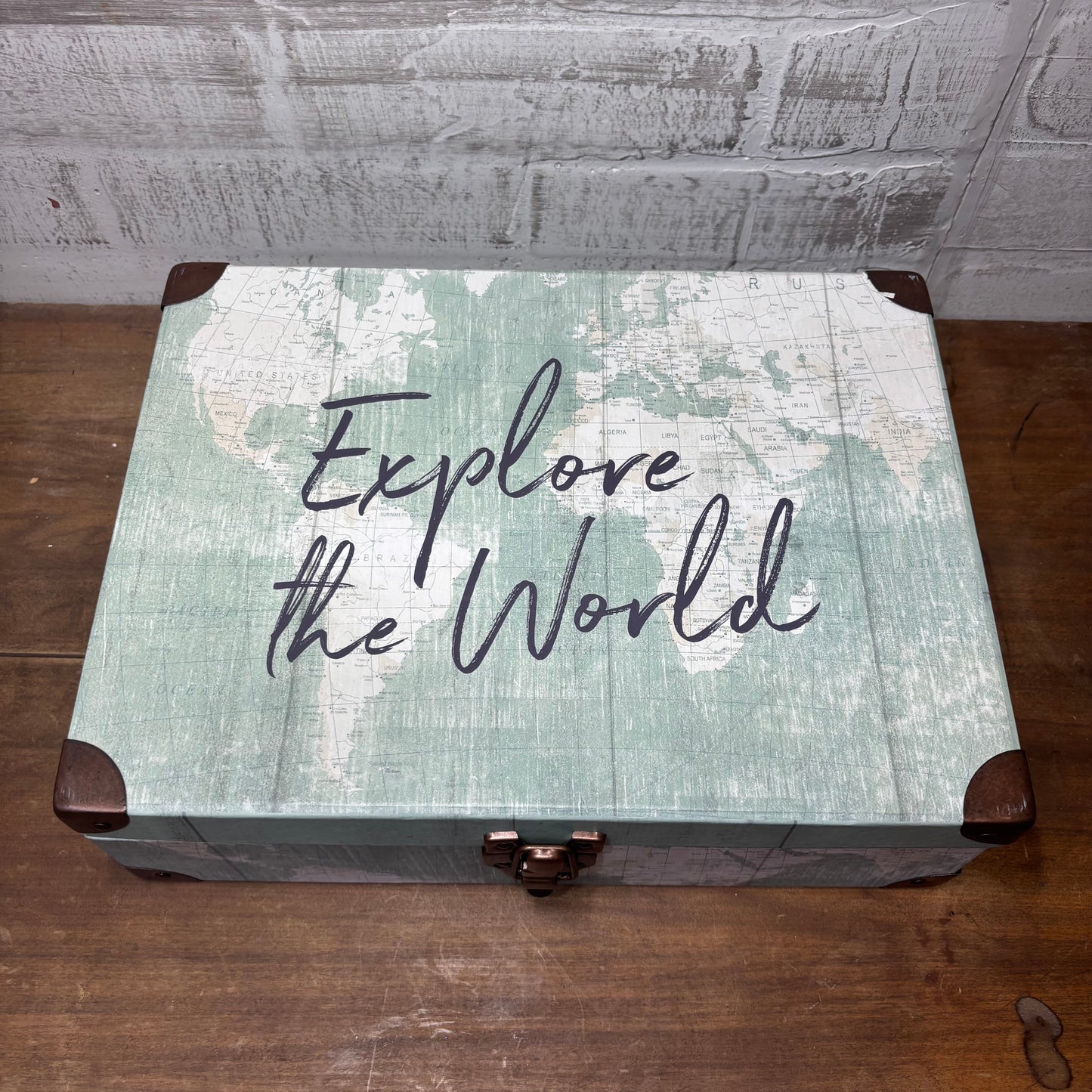 "Explore the World" Decorative Storage Box