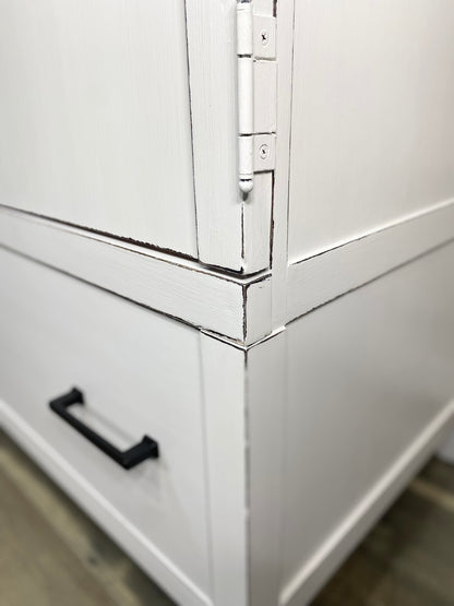 Modern White Armoire Zocalo