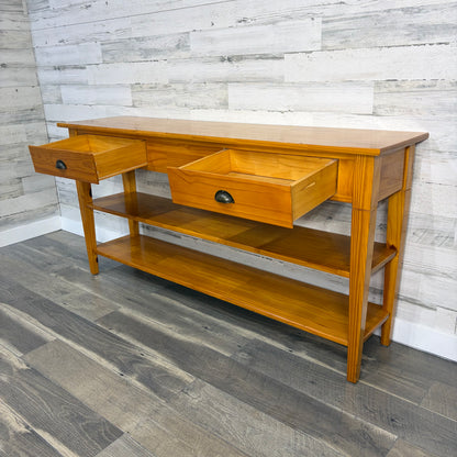 Rustic Pine Sofa Table Console