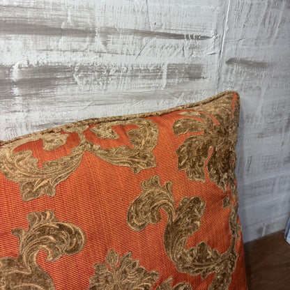Pier 1 Burnt Orange Throw Pillow