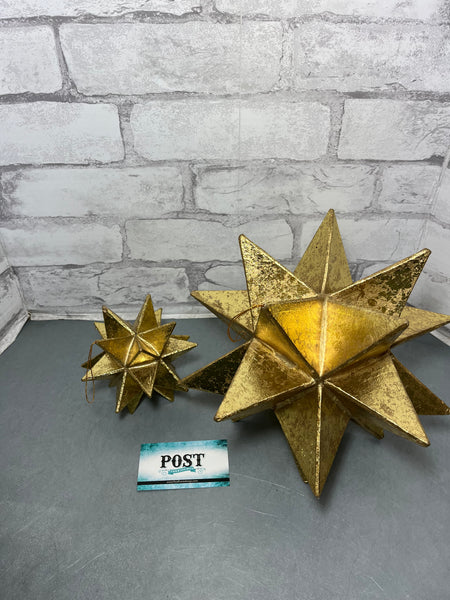 Gold Moravian 3D Star Decoration Set