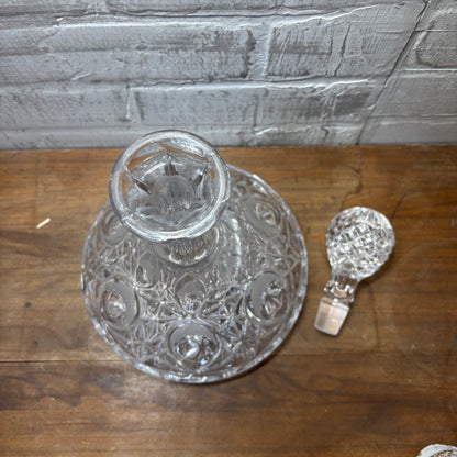 Vintage Ships Captain Carafe Crystal Decanter