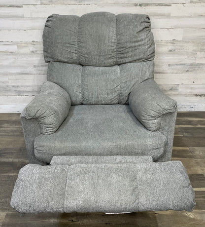 Gray Rocker Recliner Chair
