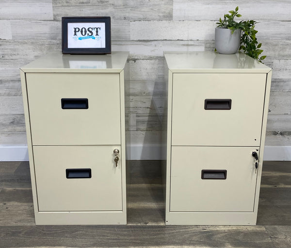 Set Of 2 Locking File Cabinets