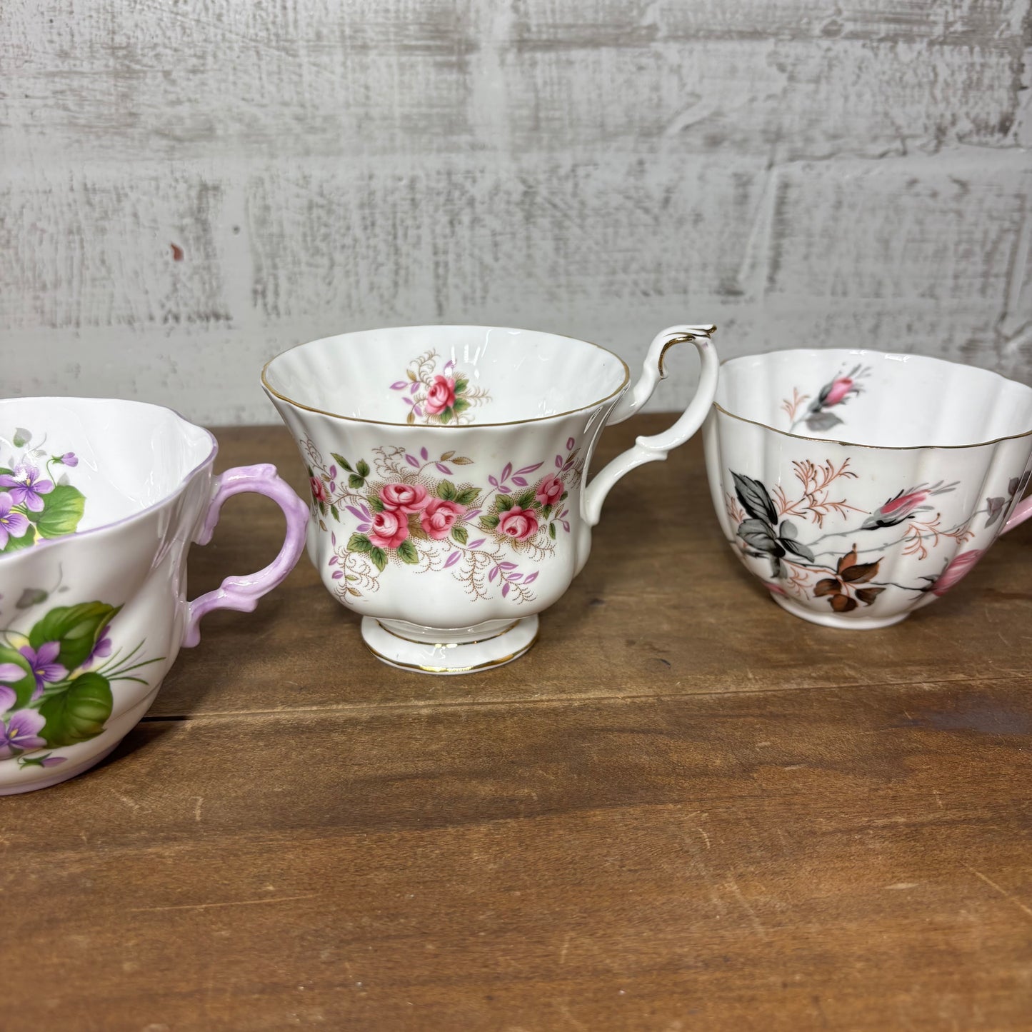 Floral Vintage Teacup Set Of 4 #3