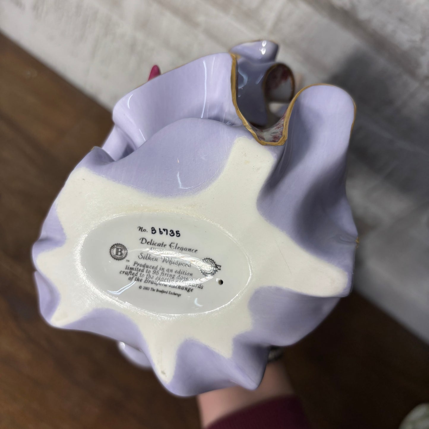 Bradford Exchange Delicate Elegance Silken Whispers Porcelain Figurine No. B6735