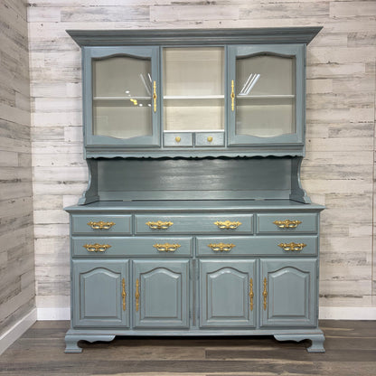 2pc Flint Ridge China Hutch