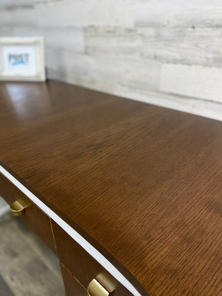 Mid Century Modern White Desk