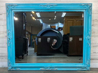 59” x 47” Huge Teal Mirror