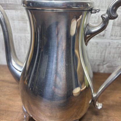 Vintage Silver-Plated Footed coffee/ Tea Pot
