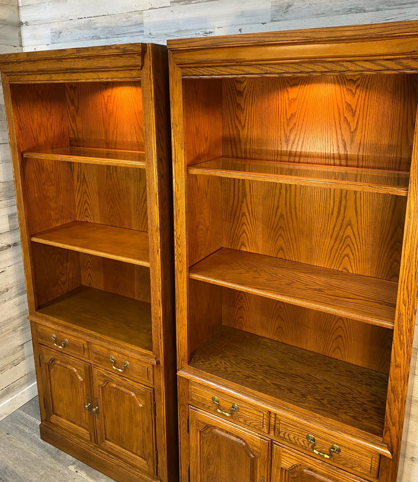 Set Of 2 Hooker Brand Bookshelves