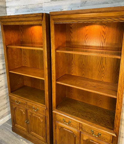 Set Of 2 Hooker Brand Bookshelves