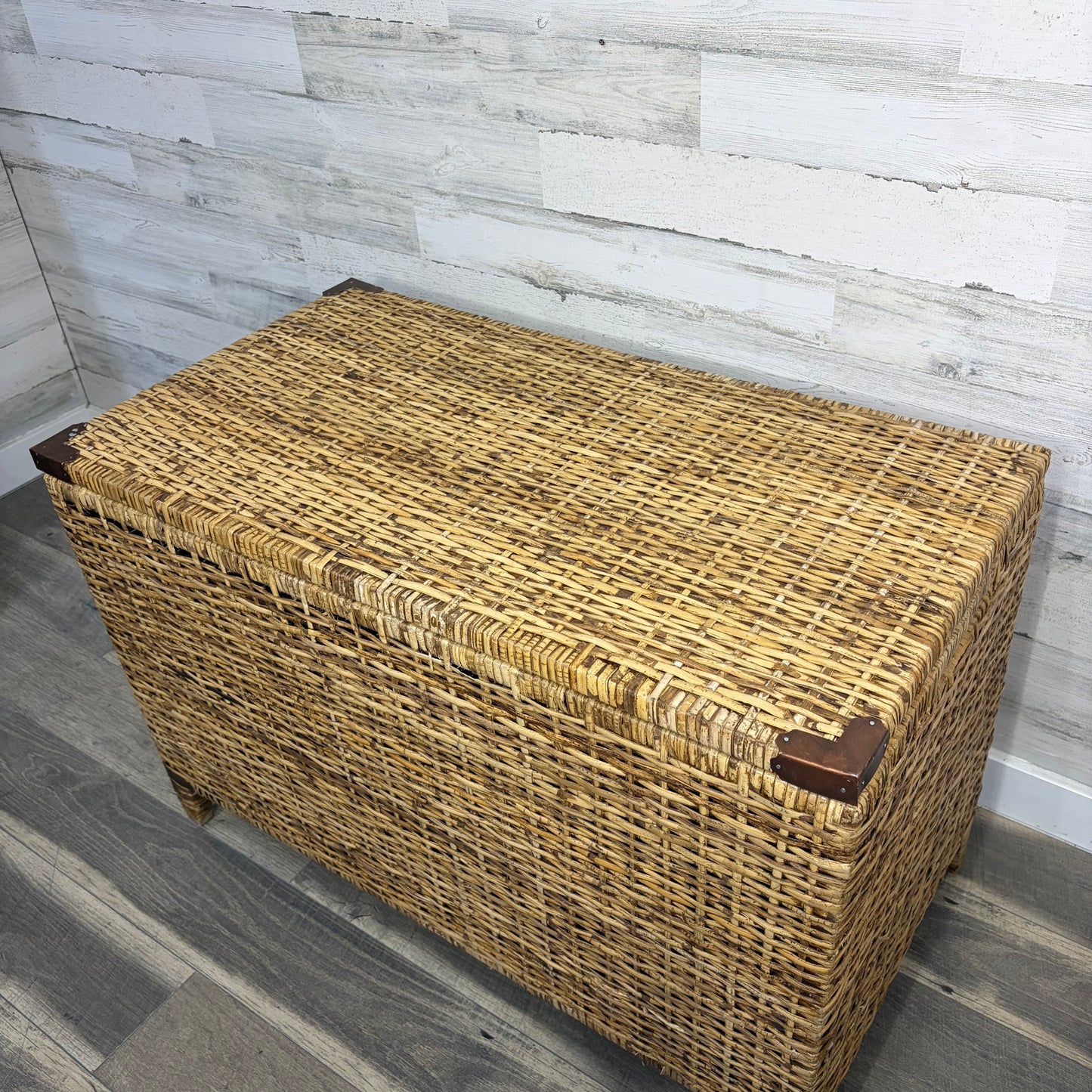Large Wicker Chest Trunk