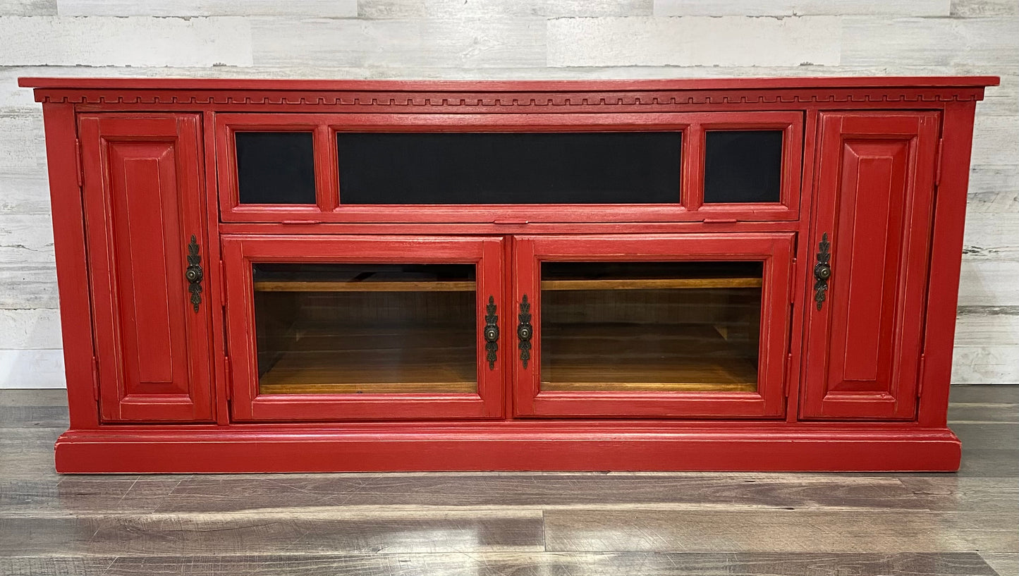 Rustic Red Tv Stand Entertainment Center